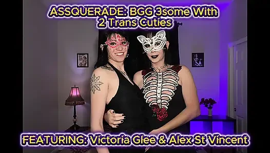 ASSQUERADE: BGG 3some With 2 Trans Cuties ABRIDGED