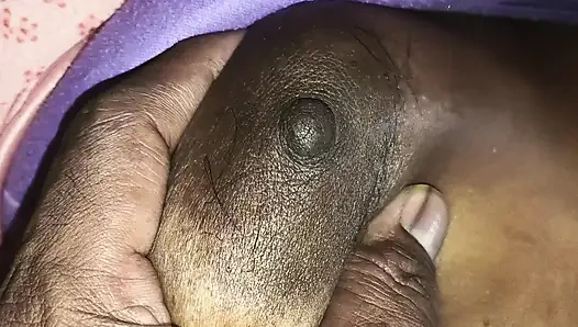 Blacky wife big boobs and pussy roughing