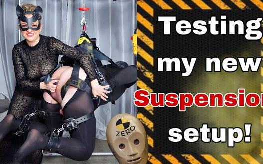Testando il mio nuovo set di sospensione bondage
