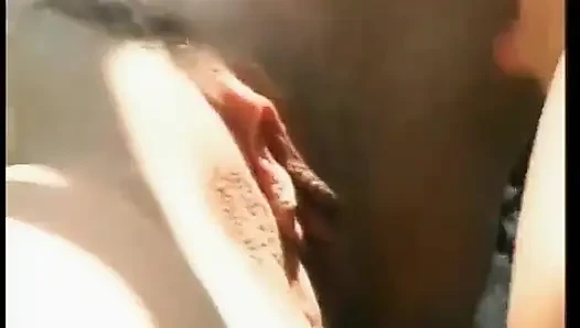 Blonde and brunette eat pussy and play with strap on