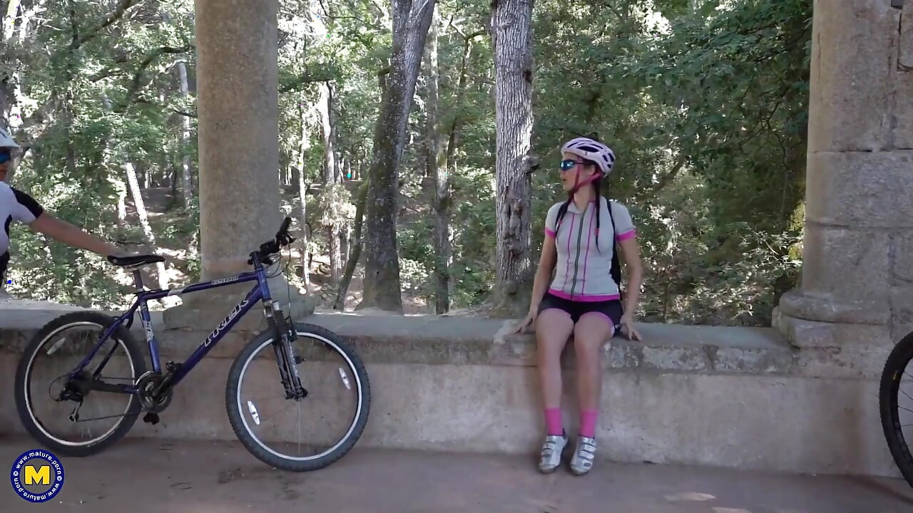 These Old and Young Lesbians Get Wet and Wild During a Bike Ride