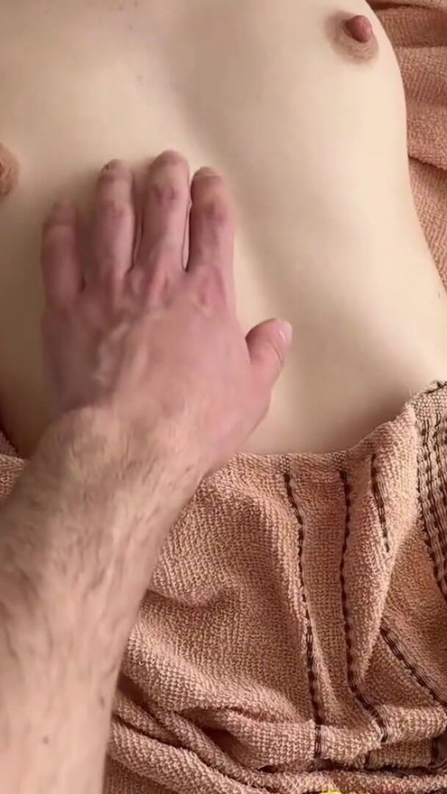 POV Hot Stepsis Gives Me a Handjob and Lets Me Finish on Her Belly | Clip 1