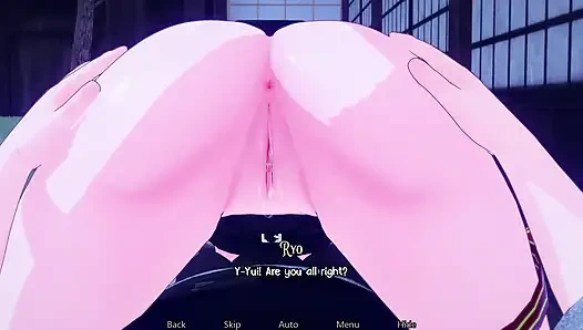 Üvey kız kardeşim beni arka bahçede sikiyor