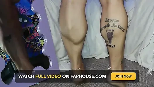 Calf Muscle Goddess Kepi Carter Flexes & Masturbates - Thick Leg Fetish Worship