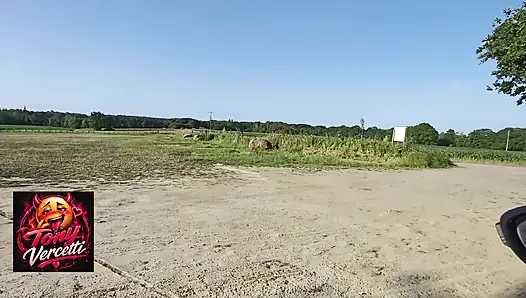 Granny jerks me off wildly... Caught in Flag by a Car!