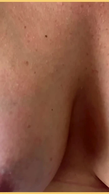 Key moment from "Wifeys big perfect tits getting vibrated and bounced in slow motion"