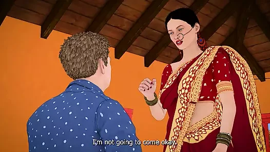 Dhongi Baba quenched the thirst of Desi Bhabhi's pussy by Fucked her in the ashram