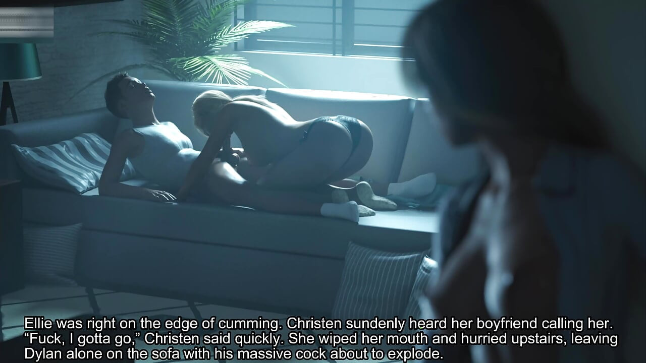 A Wife and Stepmother Real Fucking Ellie Catches Christen Sucking Dyl’s Cock and Can’t Believe How Perverted Ellie Is