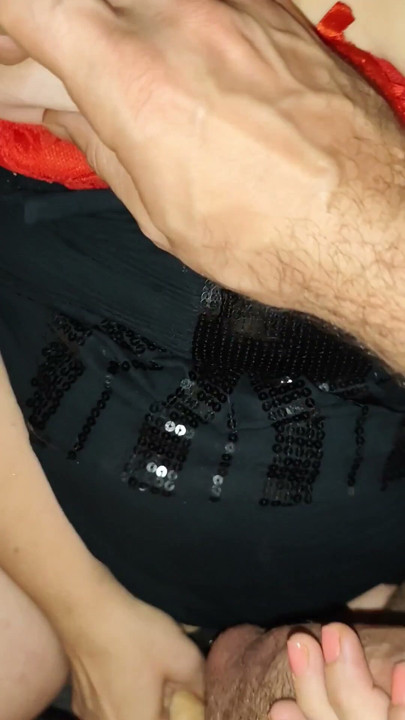 Pleasuring myself in his ass while jerking his cock! | Clip 2