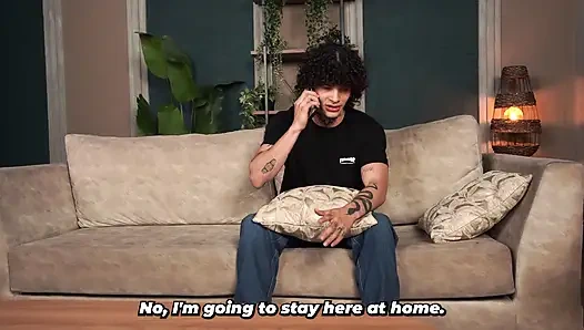 Stepson stops feeling sad thanks to his busty stepmom after she fucks him hard