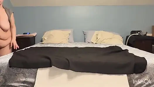 Riding My Son in Laws Fat Dick with My Pussy and Asshole