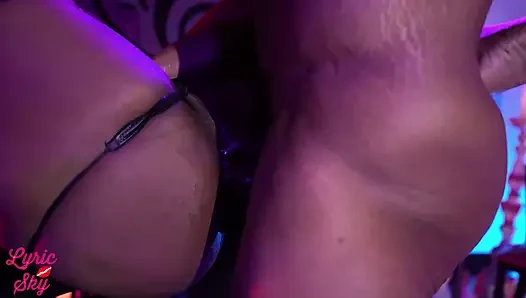 Grober Ebenholz-anal-kerker BBC