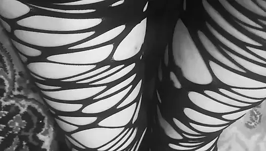 Black gothic socks