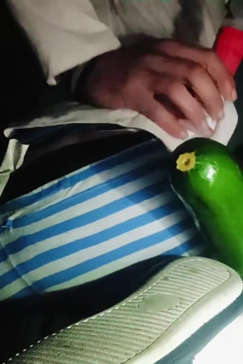A Thin Young Man Opens His Anus Alone