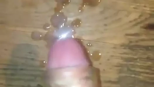 Toy jerkoff huge cumshot