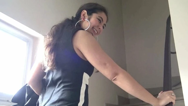 Gorgeous hairy Diana having sex with a man