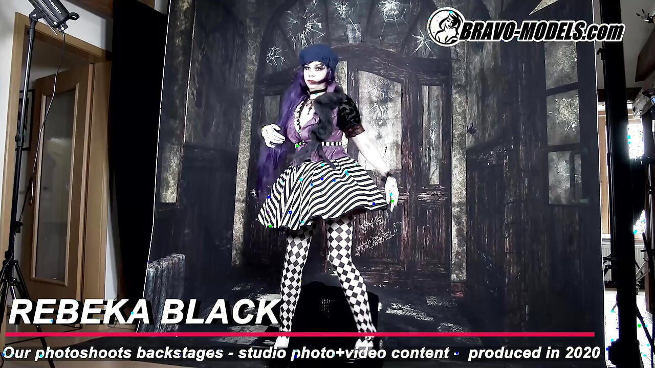 386- Sessão de fotos nos bastidores, Rebeka Black - adulto