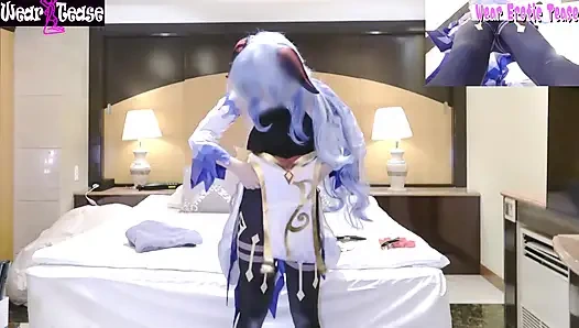 In Her Weekend Costume, Slender Beauty Stirs Soft Heat.(angle2)