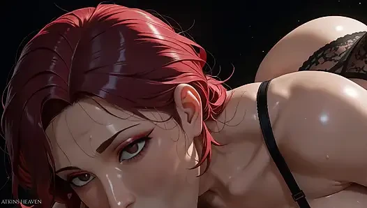 Hot Redhead Likes It Big And Black - ATKINS HEAVEN