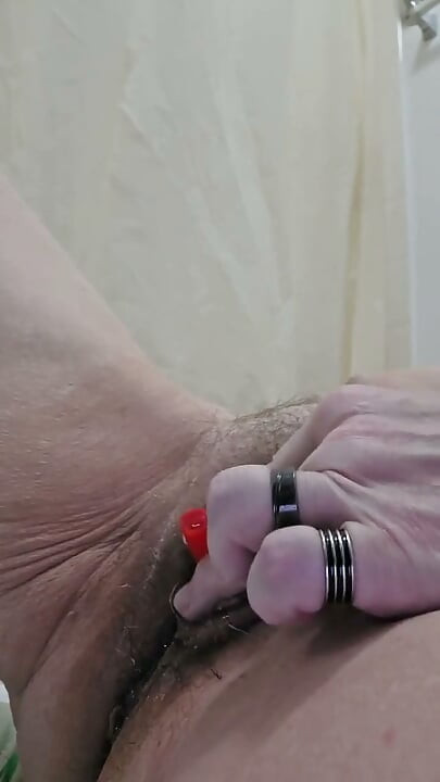 Cripplefreak4u Playing with Fucking Machine and Catheter Close up