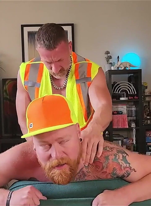 Construction Worker Coffee Break Gangbang