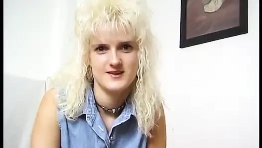 Blonde german MILF in solo act