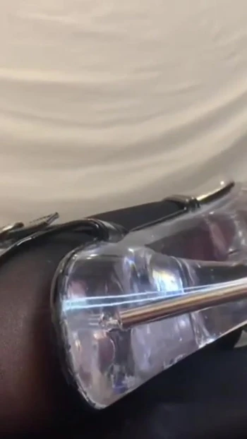 Memorable moment from "Transparent High Heels Sandals Cum"