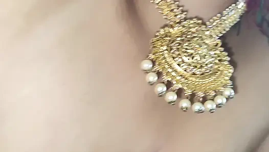 Yellow saree hot breast nipple licking