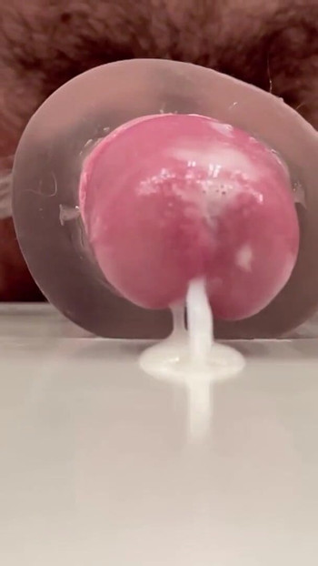 Unforgettable moment from "SLOW MO: POV: Close up of me thrusting & fucking my clear stroker toy till I cum"