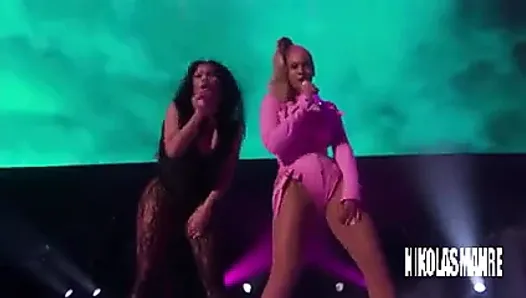 Nicki Minaj ft Beyonce - sintiéndome (caliente) en vivo