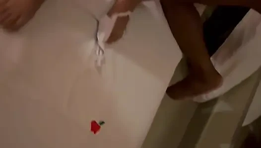 Young and beautiful wife is blindfolded is shared with thick penis BBC