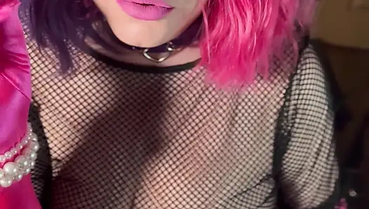 Your Smoking Queen, Tina Snua, Smoking A Cork Cigarette In Satin Gloves & Jewellery - Smoke Rings OMI OME Drifting Snap inhales