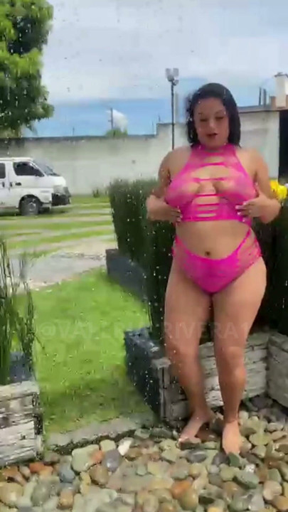 Enjoying a very hot summer in the pool