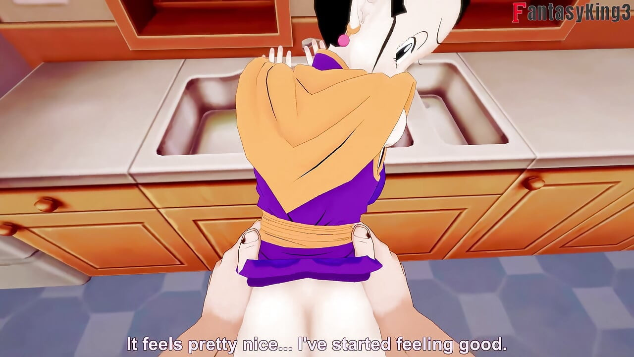 Chichi gets stuck in the sink and gohan fucks her - DragonBall Zex Series