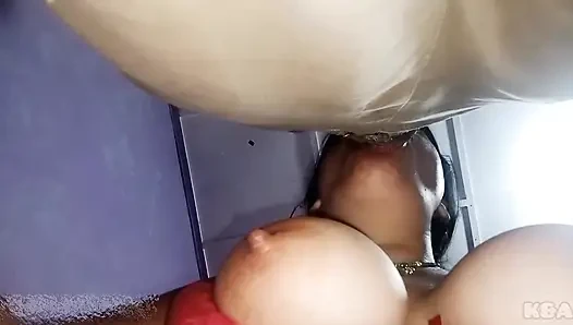 I suck hard on my wife's big natural tits and then fill her with milk, I'm still addicted to her nipples