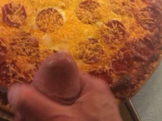 Cum en pizza