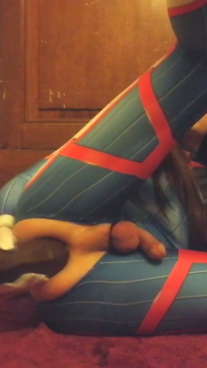 D.va riding huge black dildo until she cums | Clip 2
