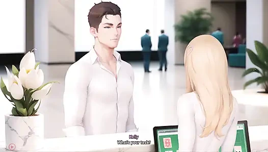 Tante seksi dengan animasi ngasih pria pendatang baru sambutan hotel yang lembut dan penuh gairah