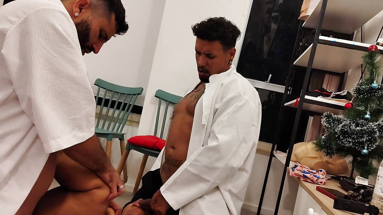 Two Physiotherapist Stepbrothers Punched the Dwarf's Dick
