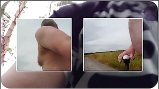 Collage vidéo d’une balade à vélo sans 1 en plein air