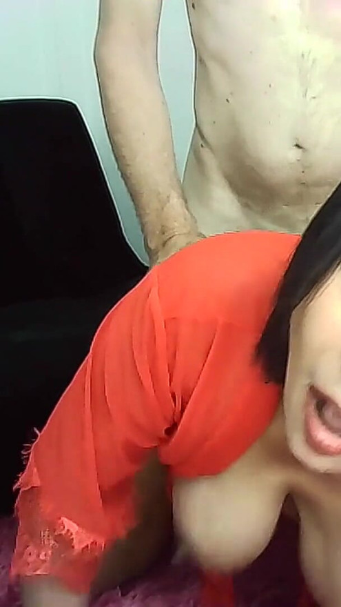 Thaiger Rides Him in Her Ass and Joey Cums on Her Big Tits | Clip 2