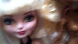 Ever After High cumshots to Bunny and Nina