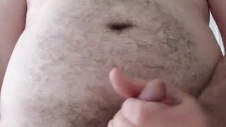 big bearded bear cums