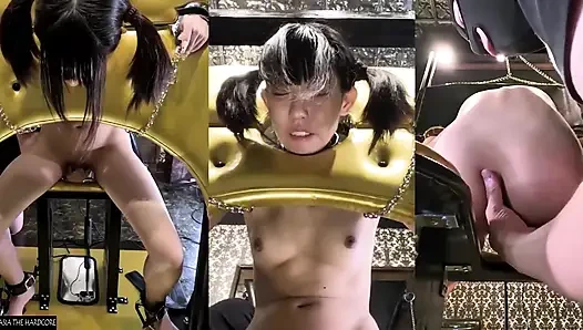 Debüt-Videoshooting eines schlanken Cosplayers