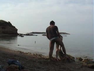 Mijn ex en ik neuken op het strand