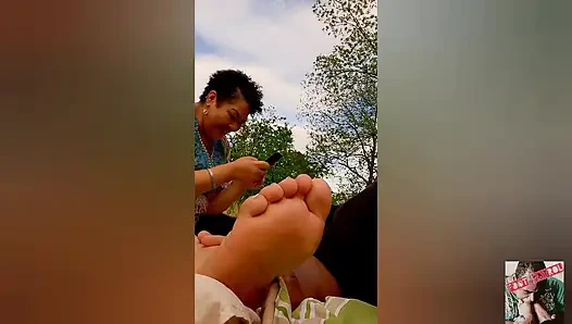 Giving Sunny12s Professional Masseuse an Overdue Foot Massage N Feet Sucking