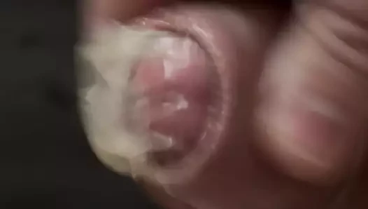 Injected into a condom for the second time