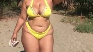 Bbw walking.