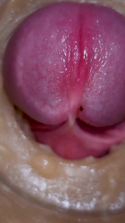 Extreme close up!  Injecting a large dose of sperm pussy toy Camera  4k | Clip 3