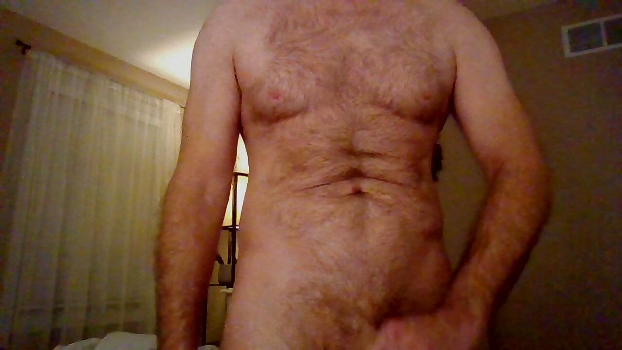 stroking a little
